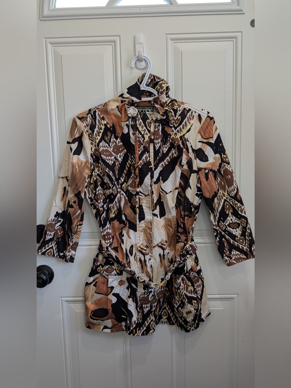 The Collective Works of Berek 2 Vintage Printed Belted Jacket - Size M